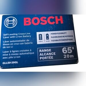 NEW Bosch GLL50-20GL Green Laser Level Sealed Self-Leveling Cross Line 65ft